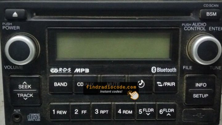 Hyundai Autonet HN445 radio front panel